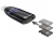 91716 Delock USB 3.0 SD / SDXC / MMC Single Slot Card Reader 36 in 1 small
