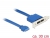 84929 Delock Support d'emplacement embase 1 x USB 3.1 19 broches femelle interne > 2 x USB Type-C™ femelle externe faible hauteur small