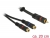 85225 Delock Cable 1 x RCA male > 2 x RCA female 20 cm OFC black small