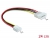 83184 Delock Cable Power 4 pin male > 4 pin floppy female 24 cm small