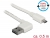 85170 Delock Kabel EASY-USB 2.0 Typ-A hane vinklad vänster / höger > EASY-USB 2.0 Typ Micro-B hane vit 0,5 m  small