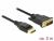 85315 Delock DisplayPort 1.2-kabel hane > DVI 24+1 hane passiv 4K 30 Hz 5 m svart small