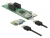 41433 Delock Carte Riser PCI Express x1 > 2 x PCIe x1 avec un câble USB de 30 cm small