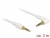 85618 Delock Stereo Jack Cable 3.5 mm 4 pin male > male angled 3 m white small