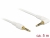 85621 Delock Stereo Jack Cable 3.5 mm 4 pin male > male angled 5 m white small