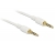 85597 Delock Stereo Jack Cable 3.5 mm 4 pin male > male 1 m white small