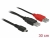 83178 Delock Kabel 2 x USB 2.0-A Stecker > USB mini 5-pol small