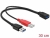 83176 Delock Kabel USB 3.0 Typ A Stecker + USB Typ A Stecker > USB 3.0 Typ A Buchse small