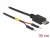 85420 Delock Kabel zasilający USB Typ-C do 2 x pin wtyk męski rozdzielony 30 cm small