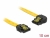 83957 Delock Kabel SATA 6 Gb/s prosty skierowany w lewo 10 cm żółty small