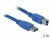 82581 Delock USB 3.0-kabel typ-A hane > USB 3.0 typ-B hane 3 m blå small
