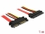 83804 Delock Prodlužovací kabel SATA 6 Gb/s 22 pin samec > SATA 22 pin samice (5 V + 12 V) 100 cm small