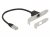 85803 Delock Network Extension Cable RJ45 Cat.5e 30 cm with Standard and Low Profile Slot Bracket small