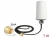 89486 Delock WLAN 802.11 ac/a/h/b/g/n Antenna SMA plug 1.4 - 3.0 dBi omnidirectional with connection cable ULA100 1 m white outdoor small