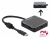 64044 Delock 4 Port USB 3.1 Gen 1 Hub cu conexiune USB Type-C™ și USB Type-C™ sursă de alimentare small
