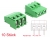 66012 Delock Terminal block for PCB soldering version 3 pin 5.00 mm pitch vertical 10 pieces small