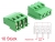 66014 Delock Terminal block for PCB soldering version 3 pin 5.08 mm pitch vertical 10 pieces small