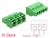 66022 Delock Terminal block for PCB soldering version 3 pin 9.50 mm pitch vertical 10 pieces small