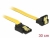82820 Delock SATA 6 Gb/s Cable upwards angled to downwards angled 30 cm yellow small