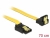 82822 Delock SATA 6 Gb/s Cable upwards angled to downwards angled 70 cm yellow small