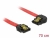 83965 Delock SATA 6 Gb/s kabel rak till vänstervinklad 70 cm röd small