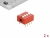 66028 Delock Posuvný spínač DIP, 4-číslicový, s rozestupem 2,54 mm, THT, vertikální, červený, 2 ks small