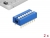 66098 Delock Comutator culisant DIP 8-cifre 2,54 mm cu înclinare THT vertical albastru 2 bucăți small