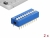 66101 Delock DIP sliding switch 10-digit 2.54 mm pitch THT vertical blue 2 pieces small