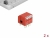 66122 Delock DIP prekidač oblika klavirske tipke 4 znamenke 2,54 mm visina THT, okomiti crveni, 2 komada small