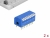 66143 Delock Comutator DIP flip pian 8 cifre 2,54 mm pitch THT vertical albastru 2 bucăți small