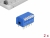 66140 Delock Interruptor de giro DIP piano de 6 dígitos de 2,54 mm de paso THT azul vertical 2 piezas small