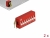 66158 Delock Comutator culisant DIP 8-cifre 2,54 mm cu înclinare THT în unghi roșu 2 bucăți small