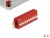 66161 Delock DIP klizna sklopka s 10 znamenke 2,54 mm visina THT kutni crvena, 2 komada small