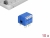 66139 Delock Přepínač DIP, klavírní, 4-číslicový, rozchod 2,54 mm, THT vertikální, modrý, 10 ks small