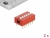 66031 Delock DIP sliding switch 6-digit 2.54 mm pitch THT vertical red 2 pieces small