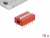 66033 Delock DIP sliding switch 6-digit 2.54 mm pitch THT vertical red 10 pieces small