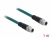 85913 Delock Network cable M12 8 pin X-coded male to male TPU 1 m small