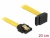 82799 Delock SATA 6 Gb/s Cable straight to upwards angled 20 cm yellow small