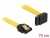 82812 Delock SATA 6 Gb/s Cable straight to upwards angled 70 cm yellow small
