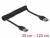 85348 Delock Cable USB 3.0 en espiral Tipo-A macho a Tipo-A macho small