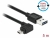 83855 Delock Cablu cu conector tată EASY-USB 2.0 Tip-A > conector tată EASY-USB 2.0 Tip Micro-B, în unghi spre stânga / dreapta, 5 m, negru small