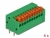 66342 Delock Terminal block with push button for PCB 10 pin 2.54 mm pitch horizontal 4 pieces small