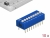 66382 Delock DIP sliding switch 9-digit 2.54 mm pitch THT vertical blue 10 pieces small