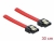 82676 Delock Cable SATA 6 Gb/s male straight > SATA male straight 30 cm red metal small