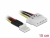 85456 Delock Cablu de alimentare Floppy cu 4 pini, tată > 2 conectori SATA cu 4 pini, mamă, 15 cm small