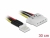 85457 Delock Cablu de alimentare Floppy cu 4 pini, tată > 2 conectori SATA cu 4 pini, mamă, 30 cm small
