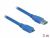 82533 Delock USB 3.0-kabel typ-A hane > USB 3.0 typ Micro-B hane 3 m blå small