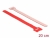 18690 Delock Cravată de cablu cu cârlig și buclă L 200 x W 12 mm, 10 bucăți, roșu small
