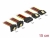 60150 Delock 15 pin-es SATA kábel bemeneti zár funkcióval > 15 pin-es SATA tápcsatlakozó kimeneti 2 x egyenes / 2 x lefelé 15 cm small