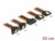 60152 Delock Cable SATA macho de alimentación de 15 patillas con función de bloqueo > SATA 15 pines de alimentación hembra 2 x directo / 2 x abajo) 50 cm  small